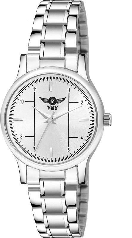 UNIQUE STYLISH DESIGN SILVER DIAL WITH FANCY STAINLEES STEEL STRAP Analog Watch - For Girls VY-2 LINE