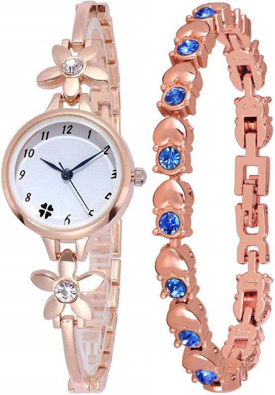 Analog Watch - For Women J2-3728|Pack of 2 Unique Design Bracelet Combo Rich look Diamond Finished