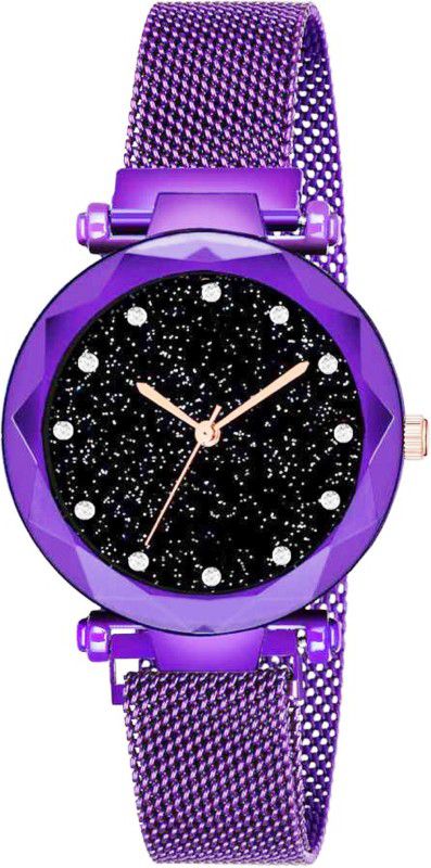 MAGNET BELT NEWLY ADDED WATCH FOR GIRLS IN PURPLE COLOUR Analog Watch - For Girls HDB 0129