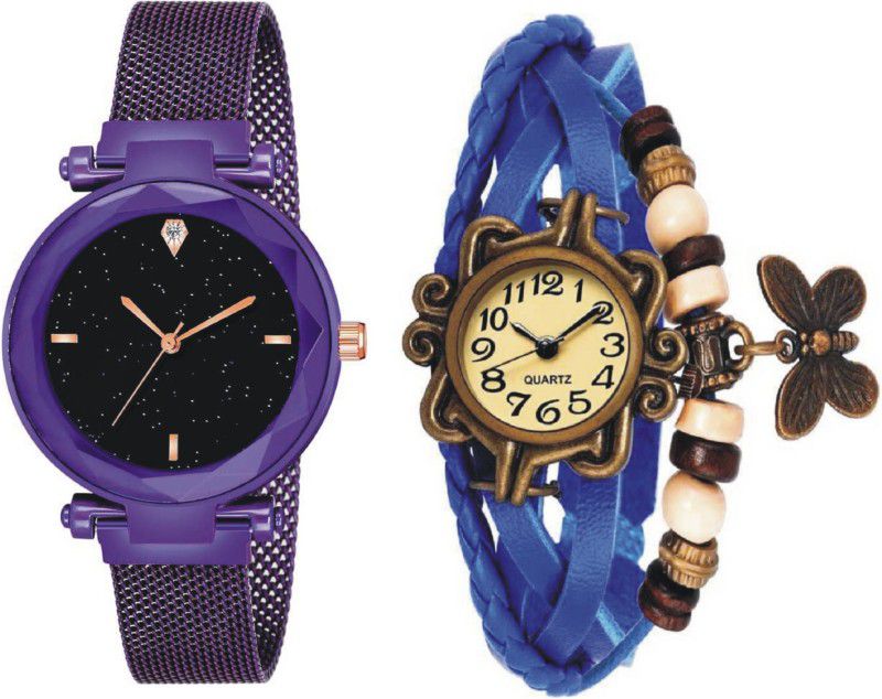 Analog Watch - For Girls Unique Design Butterfly Rakhi Dorrie and mesh magnet Straps watch