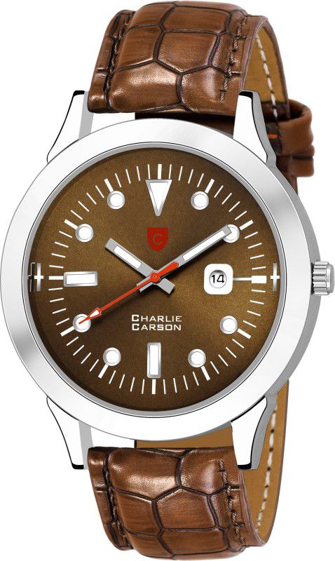Charlie Carson brown day & date Functional Watch for men-CC469M Analog Watch - For Men CC469M