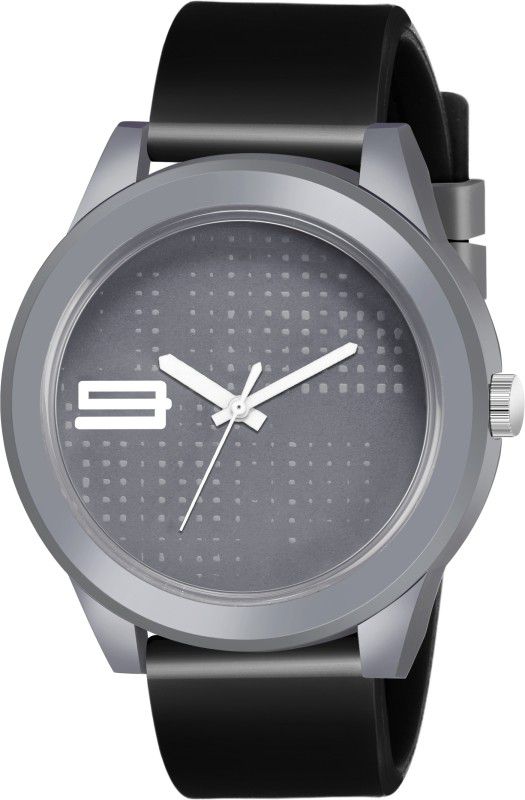 Luxury Looking Grey Dial Black Strap Casual And Formal Teess Analog Watch - For Men & Women WATR-109