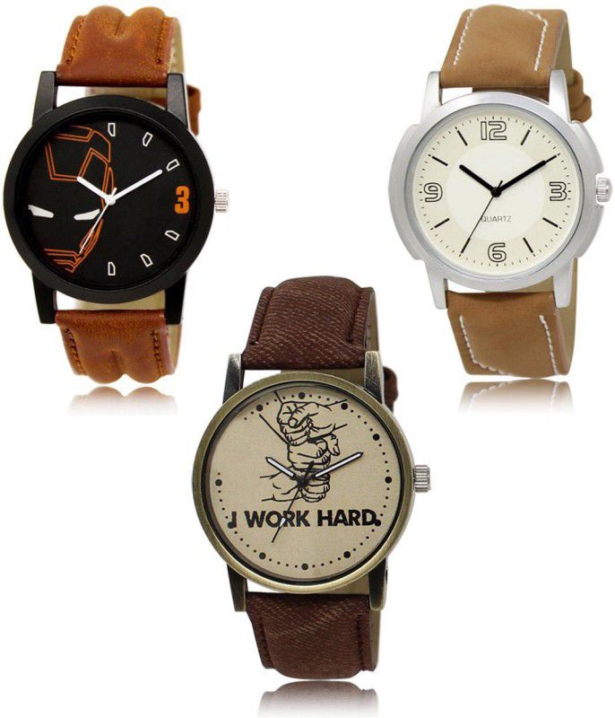 SIMONE Analog Watch - For Men NEW Luxurious Attractive Stylish Combo SET OF 3 WATCH LR-04-16-29