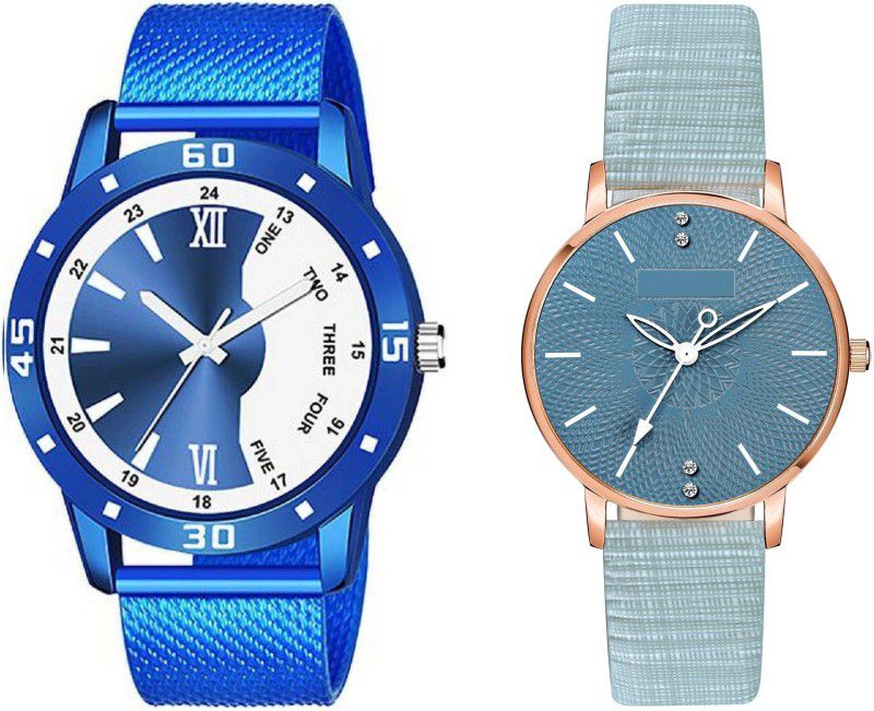 Couple Combo Watches for Lovers Combo Watches for Couple Lovers Hubby Wifey 58 Analog Watch - For Couple