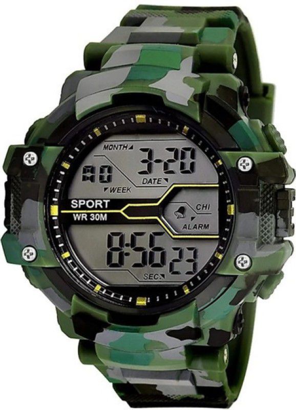 Army DIGITAL SPORTS WATCH -stylish look digital watch- For Boys & Girls Digital Watch - For Boys DIGITAL-ARMY-WATCH