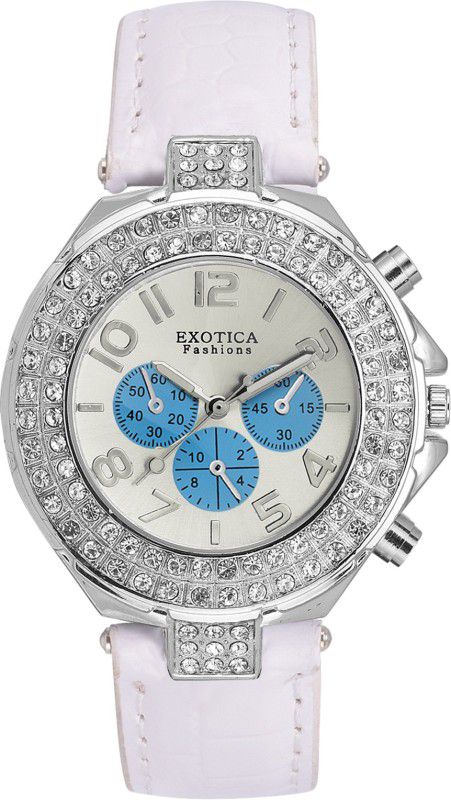 New Series Analog Watch - For Women EFN-07-White-Blue-NS
