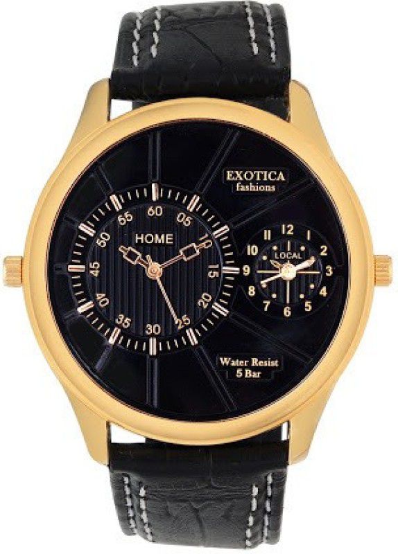 Basic Analog Watch - For Men EF-71-Dual-LS-Gold-Black