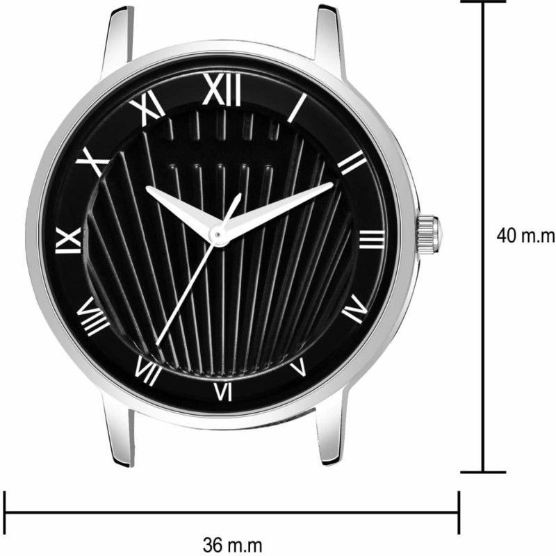 New Fashion Analog Watch - For Girls Laxurius Looking Silver Magnet Belt With Black Dial Girl and Women Wrist Watch