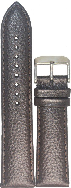 KOLET Grain Padded G212 22 mm Genuine Leather Watch Strap  (Dark Brown)