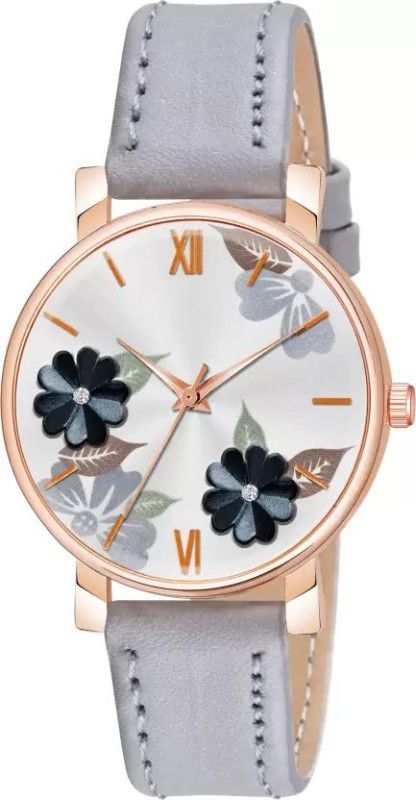 New Arrival Classic & Premium Watch Collection Analog Watch - For Girls Stylish Floral Flower Dial Leather Watch for Women and Girls