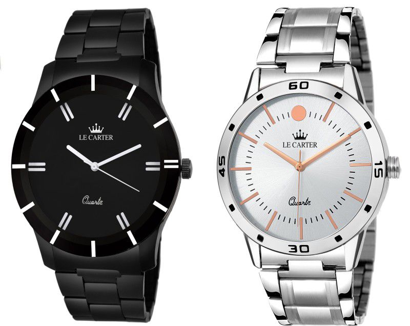 Black & White Combo Series Analog Watch - For Men LCW-3027