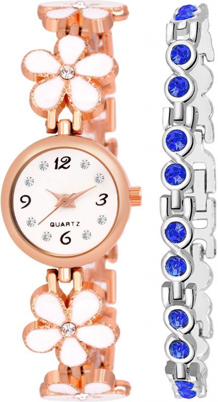 Analog Watch - For Women J2-3580|Pack of 2 Unique Design Bracelet Combo Rich look Diamond Finished
