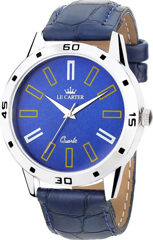Leather Strap Stylish Analog Watch - For Men LCW-4014