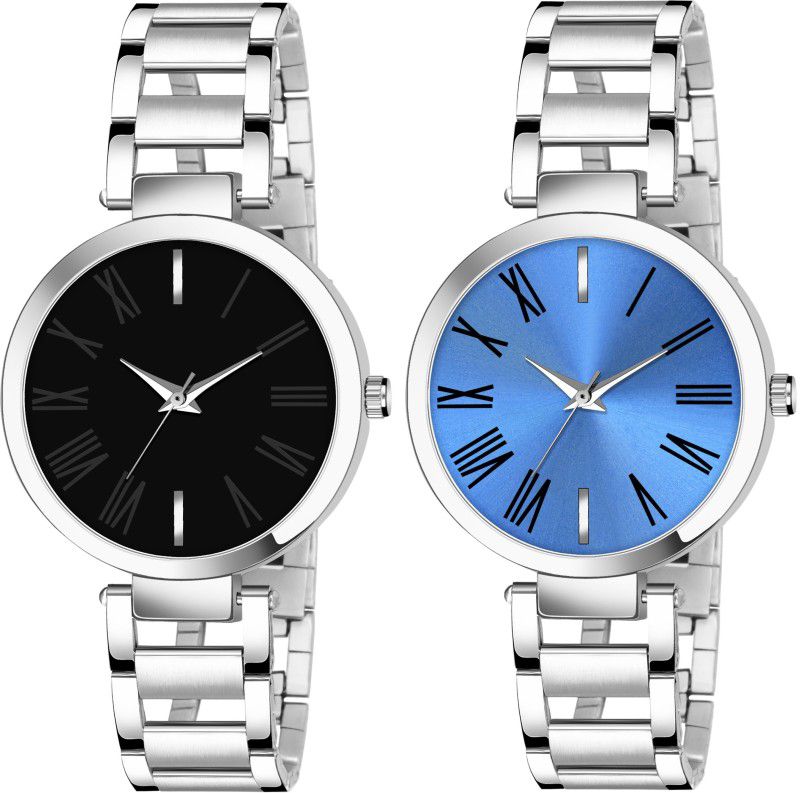 Analog Watch - For Women New Arrival Black and Blue Stainless Steel