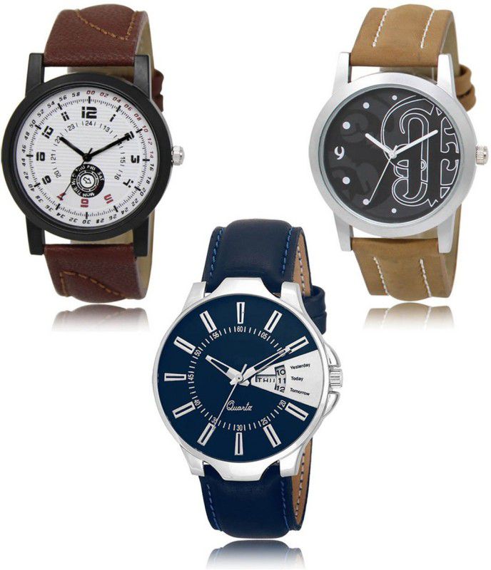 SHIPKART Analog Watch - For Men NEW Luxurious Attractive Stylish Combo SET OF 3 WATCH LR-11-14-23