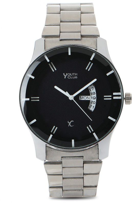 Analog Watch - For Men DD-605BK New Casual Black Dial Day and Date