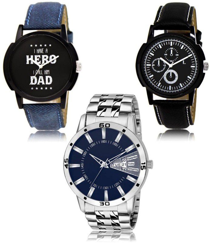 SHIPKART Analog Watch - For Men NEW Luxurious Attractive Stylish Combo SET OF 3 WATCH LR-07-13-102