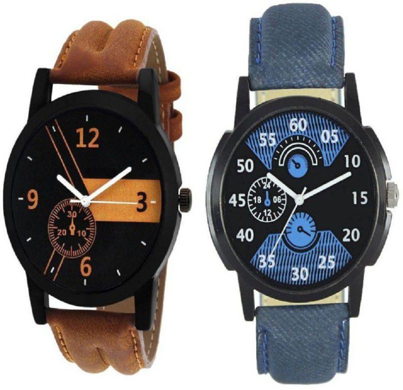 Analog Watch - For Men & Women This Year For Gents Exclusive 2 Designer Combo