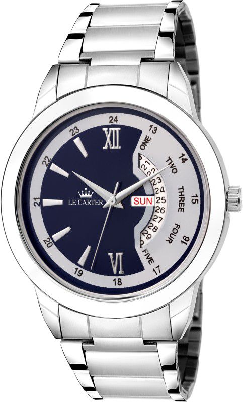 Day & Date Functioning Dynamic Blue Dial Analog Watch - For Men LCW-7042