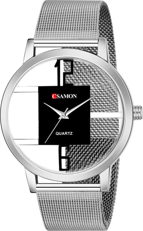 Designer Fashion Wrist Analog Watch - For Girls GR-Open-Black_6 to 12 Dial Premium Quality safarchain Strap