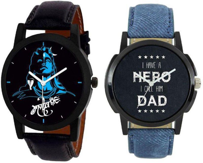 Analog Watch - For Men & Women New Stylish combo Mahadev & Hero ded Two Watches For Men & Boys
