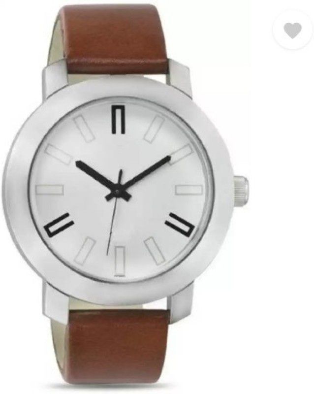 New Stylish Bare Basic Big White Dial Analog Watch - For Men Analog Watch - For Boys