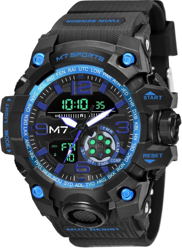 Powered by Flipkart Special Summer Collection Analog-Digital Watch - For Men M7-1509-BLUE Chronograph