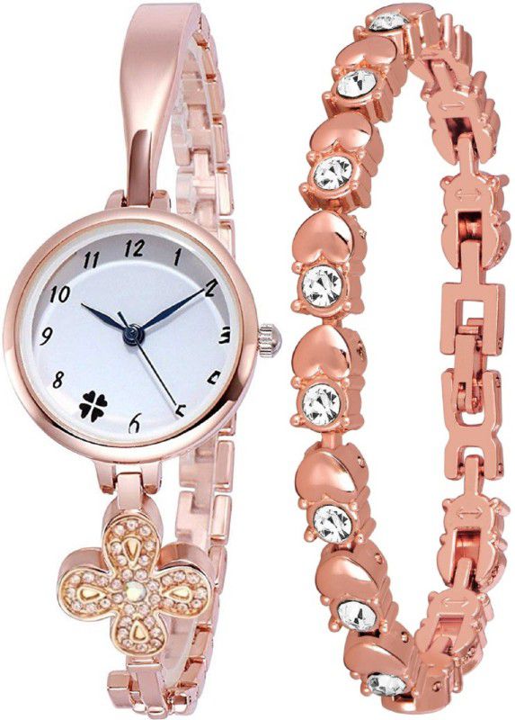 Analog Watch - For Women J2-3693|Pack of 2 Unique Design Bracelet Combo Rich look Diamond Finished