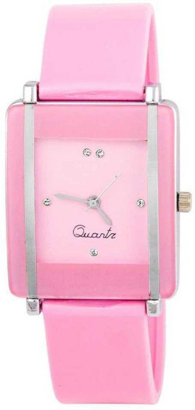 Analogue Quartz Movement Pink Color Watch for Girls and Women Analog Watch - For Girls Square Multi DIAL Analog Silicon Strap Stylish Designer Analog Watch - for Boys