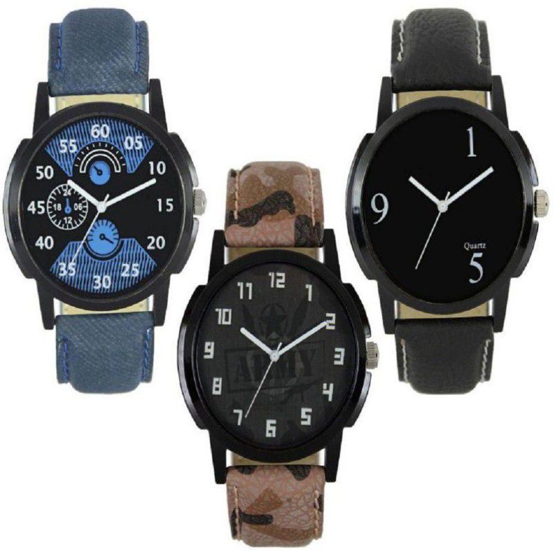 Analog Watch - For Men & Women New Special Super Quality Pack Of 3 Unique Combo Analog