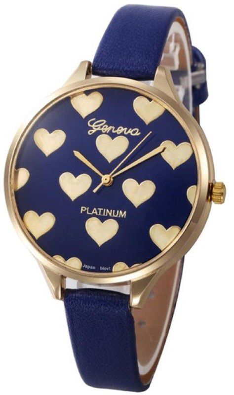 Analog Watch - For Women Little Hearts Blue Analog GP-293
