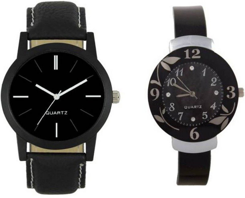Analog Watch - For Men & Women 05 Unique Black And Black Flower Look Attractive Fast Selling Boys And Girls