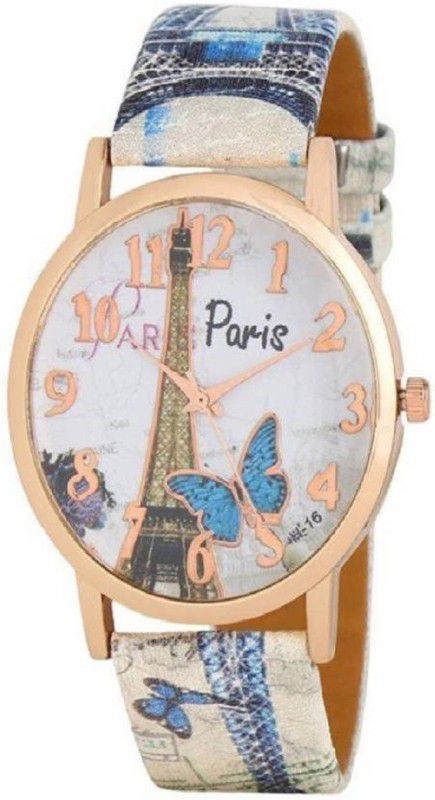 Peris Tower Design Gold Dial Analog Watch - For Women Latest Design VW-042
