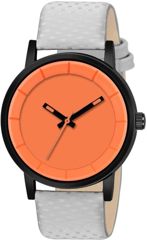 Analog Watch - For Couple Orange Dial New Trendy Analog Fab Watch