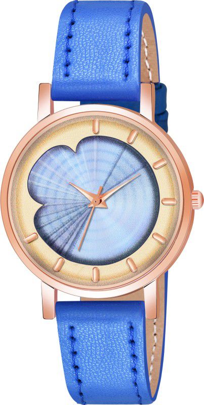 Womens 3d view dial design with leather belt Analog Watch - For Women galaxy