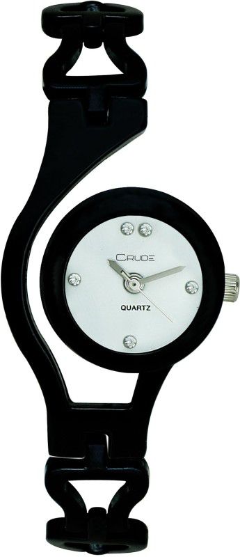 black case black dial black lather strap formal look watch for men Analog Watch - For Women rg465