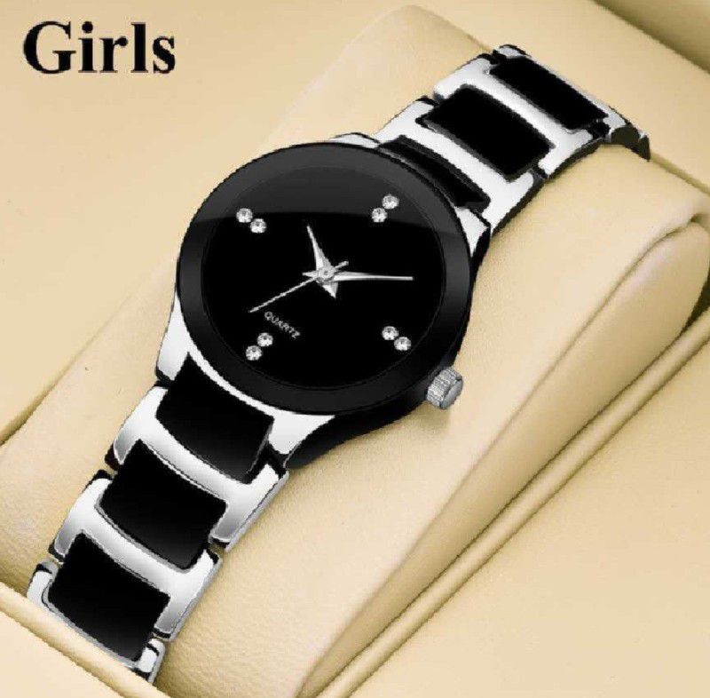 Aanlog Analog Watch - For Girls New Released Gifted Bracelet Women Watch Fashionable Stylish Official Look Girls & Women Watches Beautiful Silver-Black Comfortable Your Hands Fancy Analog Watch - For Girls