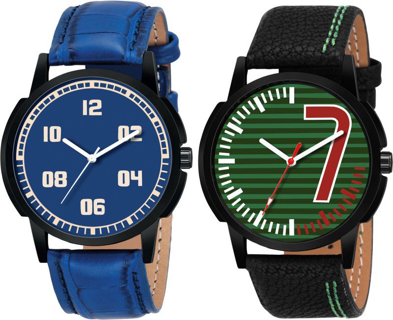 Analog Watch - For Boys BB-57-58 Combo Stylish Multicolor Designer Pack Of 2 watches