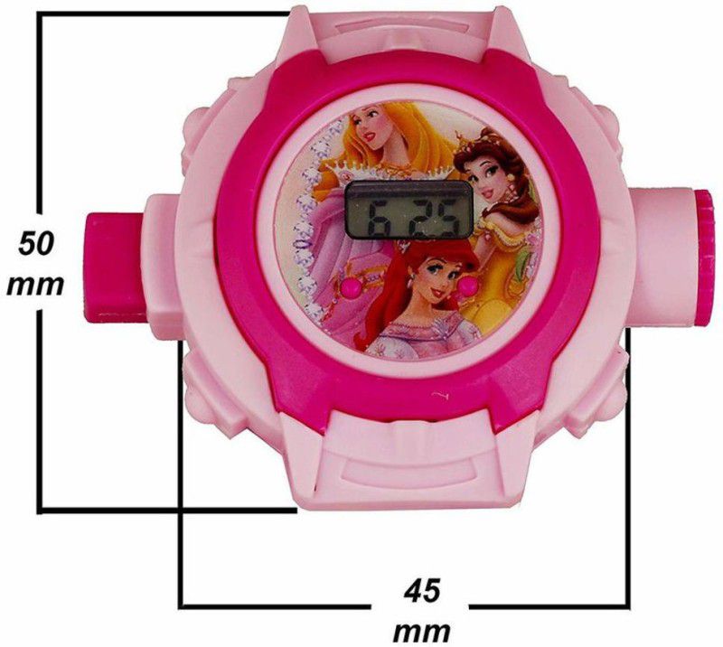 Digital Watch - For Boys & Girls (KJ64) New Stylish Princess Projector Digital Watch