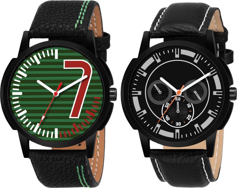 Analog Watch - For Boys BB-56-57 Combo Stylish Multicolor Designer Pack Of 2 watches