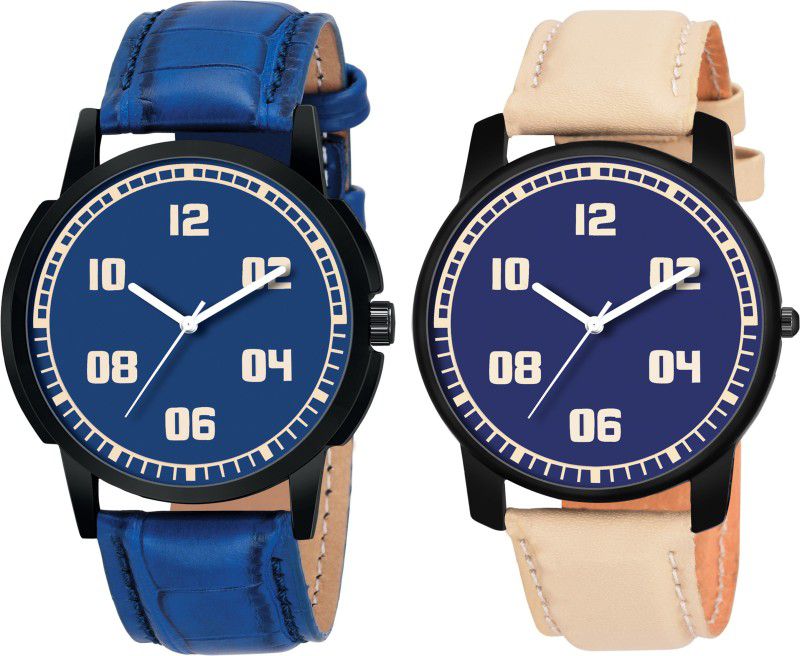 Analog Watch - For Boys BB-54-58 Combo Stylish Multicolor Designer Pack Of 2 watches