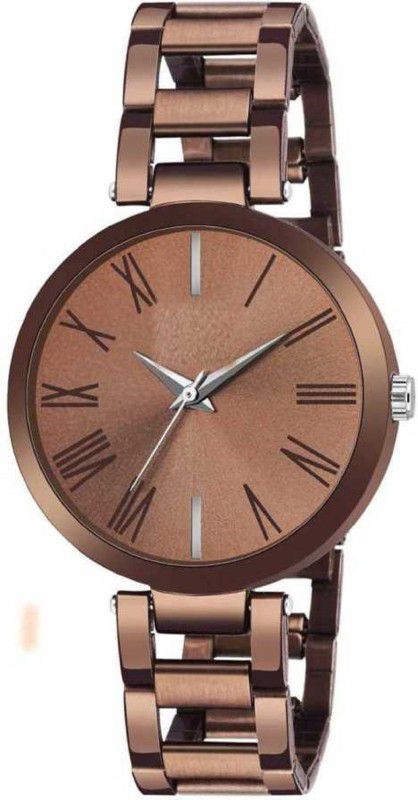 Analog Watch - For Women PROFESSIONAL LOOK BROWN DIAL | Brown Stainless steel Strap |