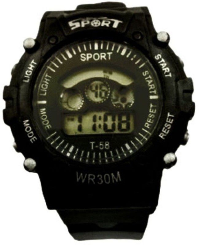 Digital Watch - For Boys T-58 Digital watch with multicolour light in dial