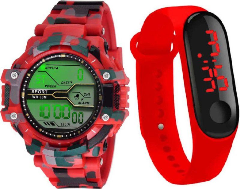 Unisex LED Digital Watch - For Men New Digital Sports Watches For Men And Boys With Touch Screen Led Free