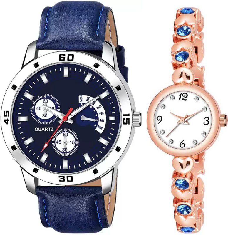 Watches For Men & Women Analog Watch - For Couple New Stylish Leather Strap Beloved Couple