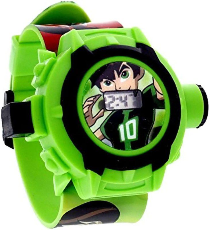 Digital Watch - For Boys & Girls Ben10 24 images Automatic Projector Watches