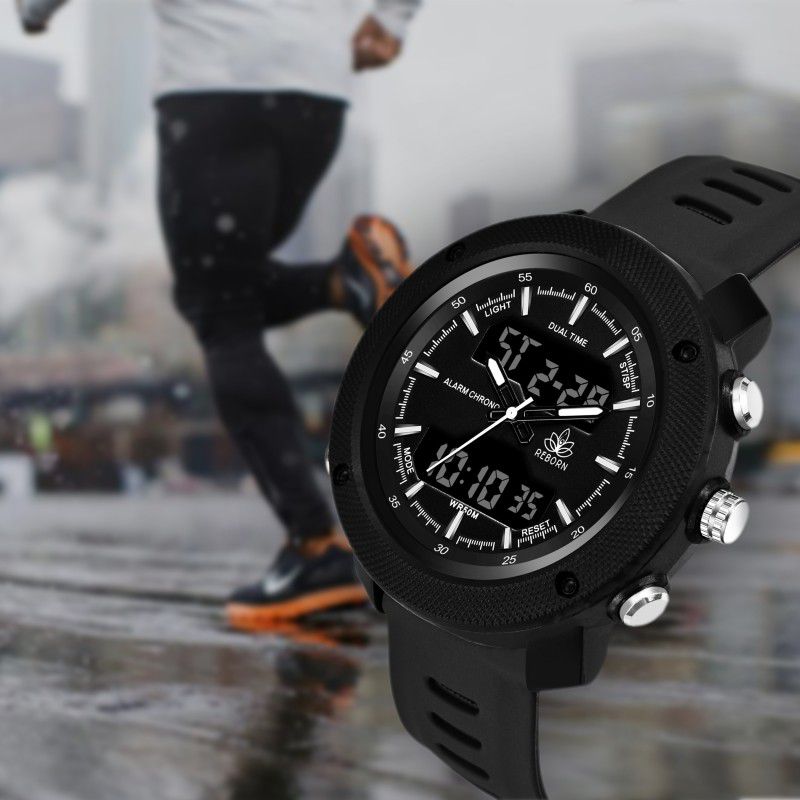 Atteractive Sport Disgener Wrist Watch Analog-Digital Watch - For Men Stylish Multifunctional Chronograph Sports Analog-Digital Watch