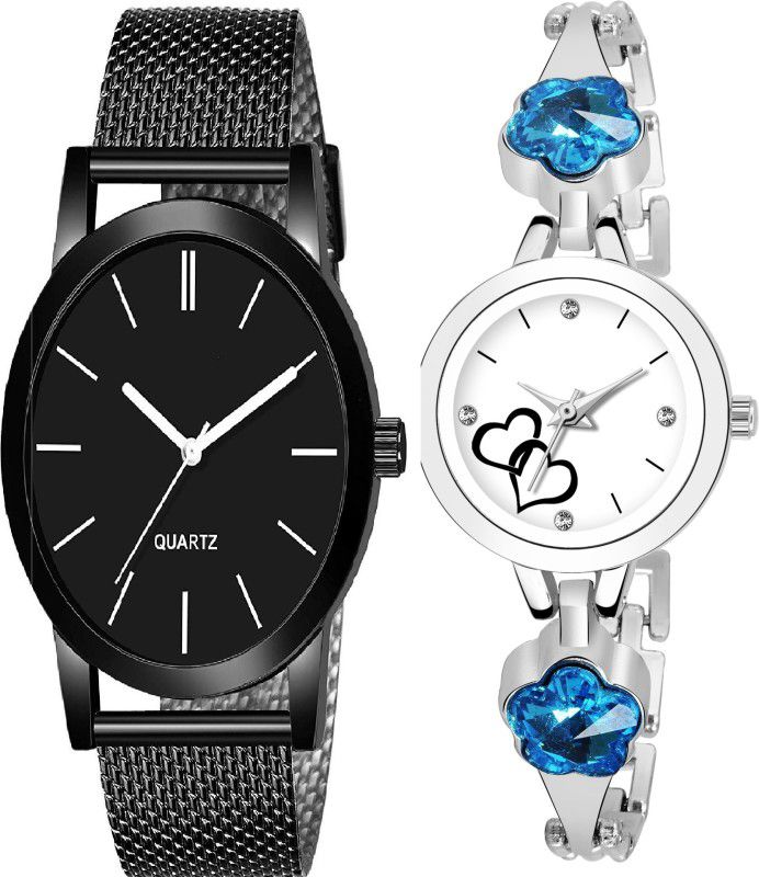 Couple pack of 2 Analog Watch - For Couple ladies gents watch set limited adition