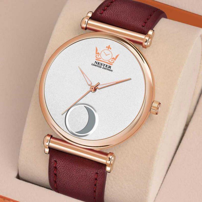Analog Watch - For Men RNEST-151 Leather Strap Moon Designed (Casual+PartyWear+Formal) Designer Stylish New For Boys And Mens Analog Watch