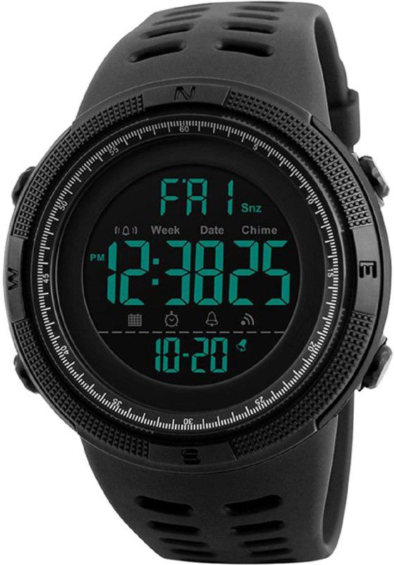Men's Watch 1251_Black_01 Digital Watch - For Men New Arrival Multifunctional Dual Time